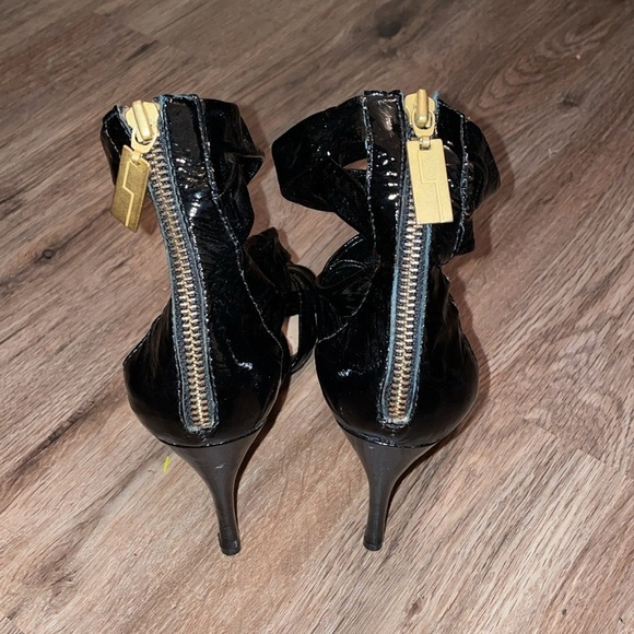 L.A.M.B. Leather upper strappy heels size-6.5M - Picture 3 of 6